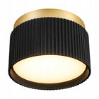 Oprawa Halogenowa GX53 Lampa Sufitowa TUBA LED Natynkowa Ryflowana SPOT czarny plafon punktowy okrągły, do źródła