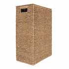 Kosz na pranie, pojemnik Eco 40l metalowy organizer bieliźniany, beżowy, wolnostojący, 38x22x55 cm