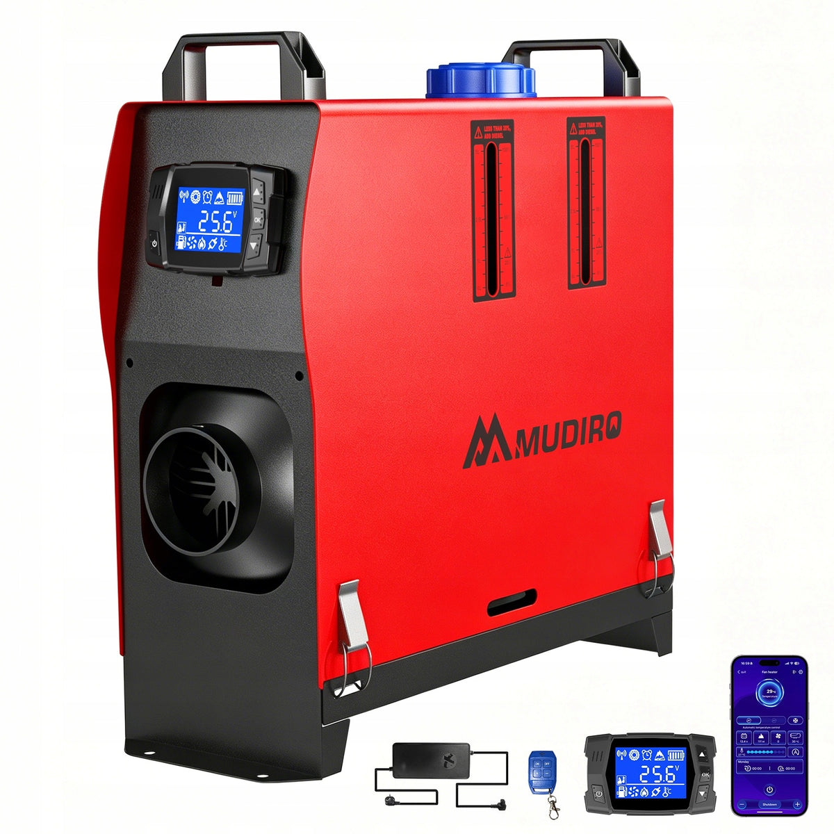 MUDIRO Ogrzewanie Postojowe 8KW Webasto 12V 24V 230V Pilot z Aplikacją LCD olejowa