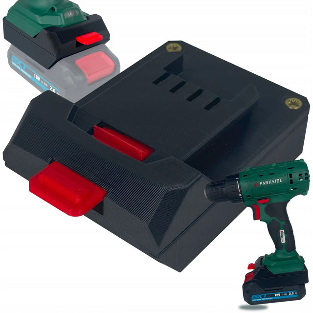 Adapter przejściówka z parkside X20V do baterii akumulatora erbauer EXT 18V konwerter zasilania elektronarzędzi bezprzewodowych