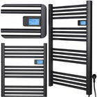 Grzejnik łazienkowy elektryczny ETW 500W drabinka ścienny +Termostat +Timer 540 mm 960 mm grzewcza czarny