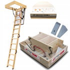 Schody Strychowe Wyłaz na Strych 4STEP greenline 90x55 35mm 1,05W/m2K drabina składana na poddasze, wejście dachowe