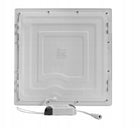 Panel LED podtynkowy plafon sufitowy 24W / 3 barwy kwadratowa lampa biała 29x29 cm, zintegrowane źródło światła