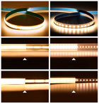 Taśma LED Neon COB 12V 10m 320 diod 3000K biała ciepła homogeniczna 8mm do podświetlenia mebli, półek i sufitów