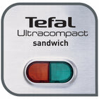 Opiekacz Toster do kanapek tostów Tefal UltraCompa SM1552 sandwich nominalna srebrny/szary