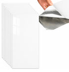 Panele Ścienne samoprzylepne Panel Biały połysk Dekoracyjne 60x30 cm 8 szt okładzina z PCV gładka grubość 2,5 mm
