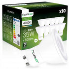 10x Żarówka LED GU10 5W biała neutralna 4000K mocna niemrugająca premium reflektor 500 lm spot do lamp i opraw