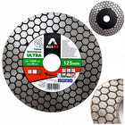 TARCZA DIAMENTOWA DO GRESU 125mm CIĘCIA SZLIFOWANIA PŁYTEK GLAZURY 45 STOPN beton, cegła, kamień, szkło, ceramika