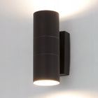 Kinkiet zewnętrzny lampa ogrodowa elewacyjna ścienna wodoszczelna 2x GU10 oprawa aluminiowa czarna do fasady, tarasu i