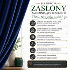 Zasłona gotowa zaciemniająca 140x250 granatowa na taśmie WAVE blackout dekoracja okienna do sypialni i salonu, gładki