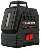 Laser krzyżowy akumulatorowy 360 Parkside Performance pkllp 360 B3 20 m zielona poziomica 2 wiązki dokładność 0,4 mm do