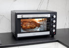 Mini Piekarnik 48l suszarka do grzybów - termoobieg rożno światło 2x szyba 48 l 1800 w czarny