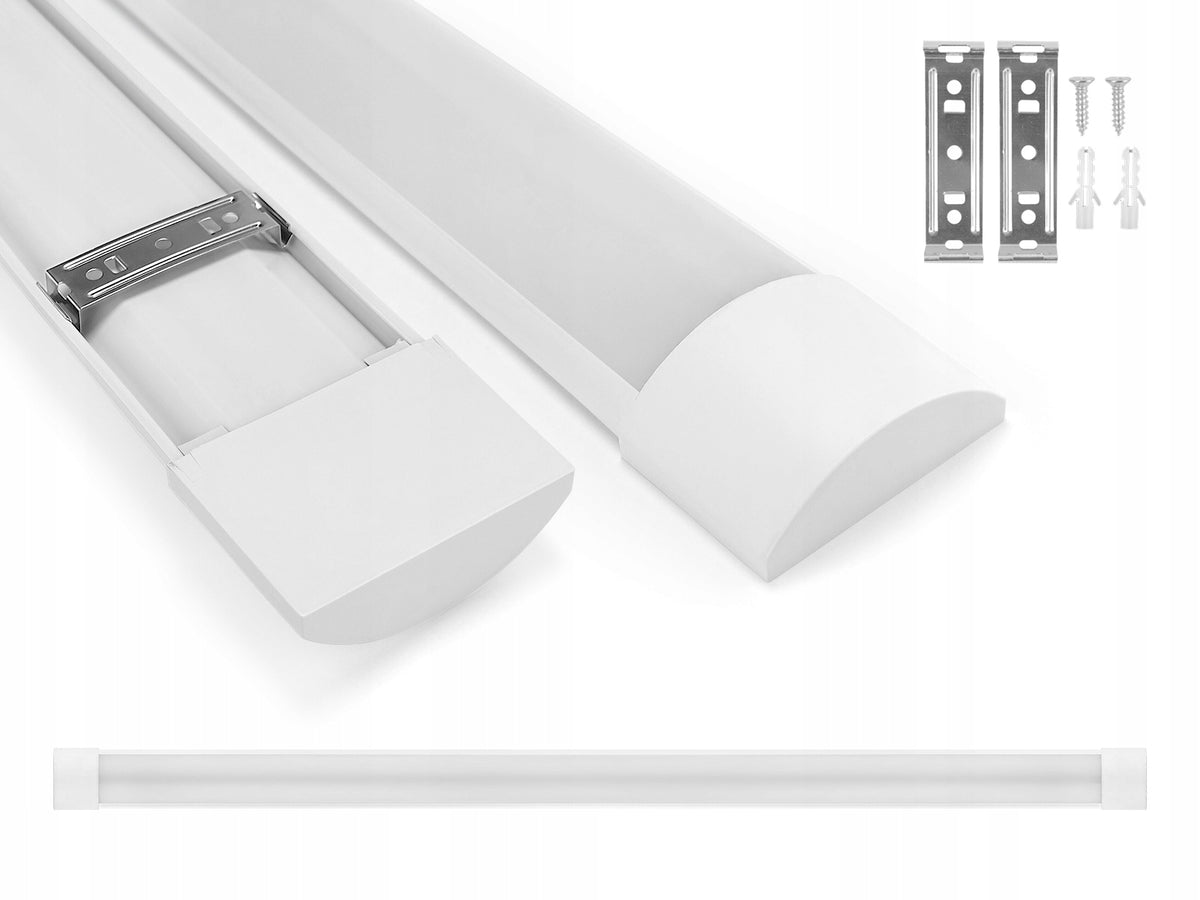 Lampa Sufitowa Natynkowa Oprawa 120cm 40W 4000K Świetlówka do Garażu LED 2400 lm neutralne białe oświetlenie warsztatowe