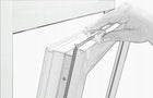 Żaluzja aluminiowa biała 25 mm 70 x 130 cm osłona okienna pozioma do regulacji światła i prywatności