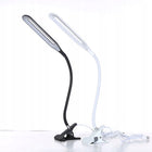 Lampka biurkowa LED biurowa szkolna USB klips do nauki czytania pracy przy komputerze 55 cm zasilanie sieciowe biała