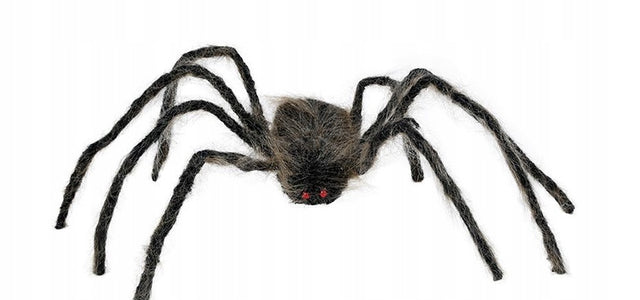 Pająk brązowy włochaty duży 75 CM dekoracja ozdoba na halloween sztuczny pajęczak, rekwizyt na imprezę tematyczną, bal przebierańców