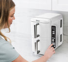 Frytkownica beztłuszczowa Ninja Double Stack XL 9,5 L SL400EUWH 2470 w biały