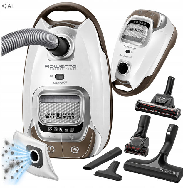 Odkurzacz Rowenta RO7487EA Silence Force Allergy+ dla alergików 58 dB nominalna 9.1 kg