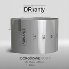 Rant opaska do tortu regulowana dorosiowe ranty podziałka 15-21 H14cm obręcz cukiernicza, biszkopt, wypieki, składanie