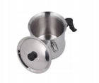 Konighoffer Garnek do mleka z gwizdkiem i pokrywką stal nierdzewna rondel 1,5 l, średnica 16 cm, powłoka