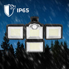 Lampa Solarna LED Czujnik Ruchu Zmierzchu Naświetlacz Zewnętrzny + Pilot reflektor ogrodowy IP65 6000 K zimna biel do