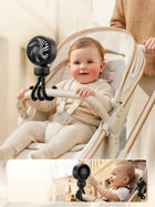Wentylator do wózka widłowego Warmco Cichy Elastyczny USB 4000mAh wiatraczek mini 4 biegi do kabiny operatora 35 dB