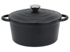 Garnek ŻELIWNY 5,9 L z Pokrywą Kociołek 28cm PIEKARNIK OGNISKO INDUKCJA GAZ garnek tradycyjny 28 cm 5.9 l /Wzór żeliwne
