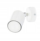 LAMPA KINKIET SPOT REFLEKTOR ŚCIENNY SUFITOWY REGULOWANY BIAŁY CHROM GU10 oprawa metalowa jednopunktowa do przedpokoju