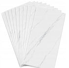 Panel Panele Ścienne ścienny PCV samoprzylepny Płytki biały marmur okładzina dekoracyjna do wnętrz, 30x60 cm, 3 mm