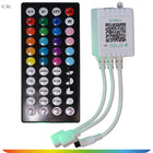 Zestaw Taśma LED 20m 2x10m RGB 5050 bluetooth pilot aplikacja muzyka timer oświetlenie dekoracyjne do pokoju, zmienna