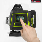 Laser krzyżowy poziomica laserowa 360 płaszczyznowa laser zielony mapower do prac remontowych, układania płytek i