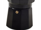 Kawiarka do kawy espresso 300 ML 6 filiżanek aluminiowa czarna zaparzacz moka, kafetierka, dzbanek ciśnieniowy