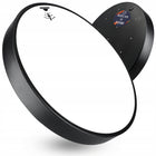 Lampa LED z czujnikiem ruchu zmierzchu Sufitowa Plafon Czarna 40cm 30W okrągła oprawa oświetleniowa do wnętrz