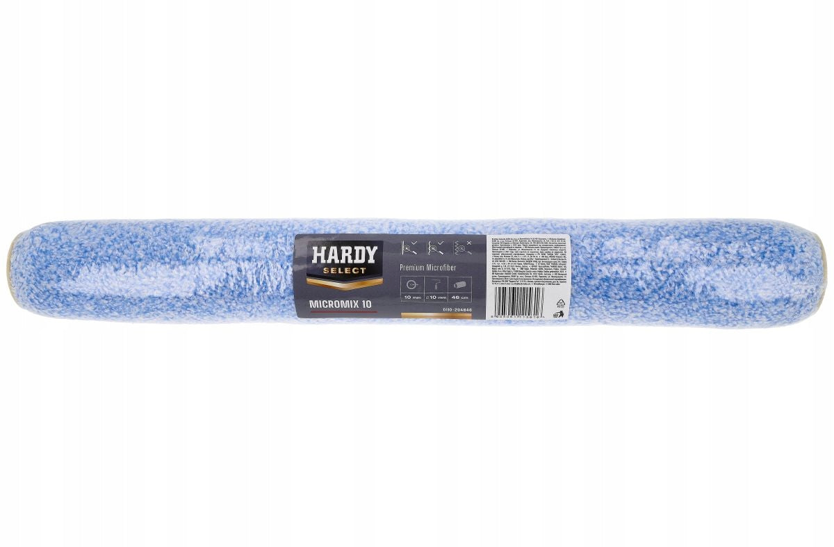 Wałek malarski 46cm Hardy Select MicroMix (runo 10mm) uniwersalny wkład z mikrofibry do farb akrylowych, emulsyjnych i