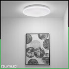 Plafon LED Panel Natynkowy Sufitowy Lampa 18W Okrągły IP44 33cm Nie Mruga do łazienki, kuchni, neutralna barwa