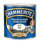 Hammerite farba na rdzę do metalu biały połysk 0.7l emalia antykorozyjna, ochrona przed korozją, ogrodzenia i balustrady