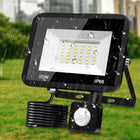 Halogen Naświetlacz LED z czujnikiem ruchu szkło hartowane Lampa slim 20W reflektor zewnętrzny IP65 2200 lm 6500K zimna