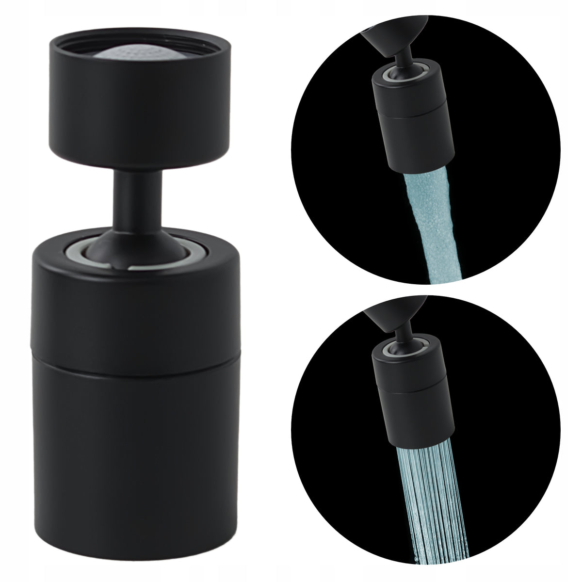Perlatorek Aerator 360° do baterii kranowej 2 funkcyjny oszczędny sotbe końcówka wylewki M22x1 z gwintem wewnętrznym