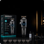 Maszynka Do Strzyżenia Włosów Brody Bezprzewodowa 180 Min LED geemy Barber