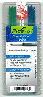 Wkłady do ołówka automatycznego Pica 3030 8 szt. Pica 4040 8 szt. grafity 2,8 mm do trasowania i znakowania, rysiki