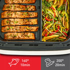 Frytkownica beztłuszczowa Grill tefal EY922D 2700W 9l Air Fryer srebrny