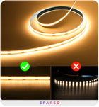 Taśma LED COB neon 1m 24V 3000K Wodoodporna biała ciepła 320LED/M na metry IP67 1000 lm do podświetlenia dekoracyjnego