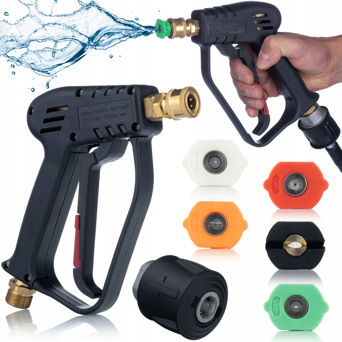 PISTOLET DO MYJKI CIŚNIENIOWEJ KARCHER K2 K3 K4 K5 K6 K7 M22 CLICK 5 DYSZ