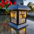 Znicz na grób Cmentarz wieczny Solarny lampion LED statuetka z Krzyżem ozdoba nagrobna, lampka na pomnik, dekoracja