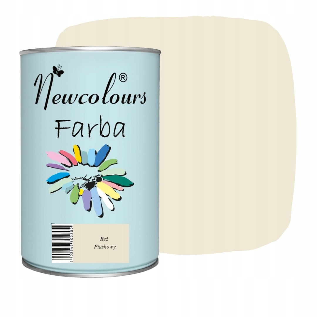Farba do mebli Newcolours - Beż Piaskowy 900ml renowacja wyposażenia, odnawianie szafek i komód