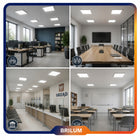 Panel LED Sufitowy 40W Natynkowy 60 x 60cm Plafon 3600lm Orega Oprawa IP40 lampa kwadratowa do biura, neutralna barwa