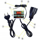 Termostat elektroniczny regulator temperatury z gniazdkiem i wtyczką 230V do pieca jedno- i dwufunkcyjnego, sterownik