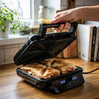 Opiekacz do kanapek 4w1 panini grill elektryczny gofrownica sandwich 2200W nominalna czarny