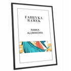 Ramka A4 21x30 ramki na zdjęcia aluminiowa czarna oprawa fotografii z metalu, do dekoracji ściennej, na pojedynczy