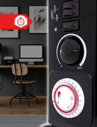 Grzejnik elektryczny konwektorowy Mocny z termostatem Turbo Timer 2000W 580 mm 400 mm grzewcza czarny